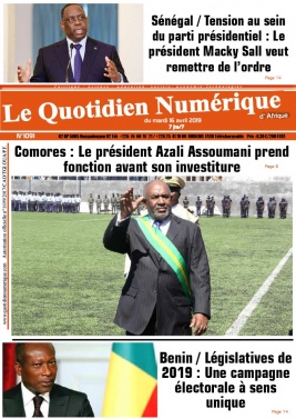 Quotidien Numérique d'Afrique N°1091 du 16 avril 2019 à télécharger sur iPad