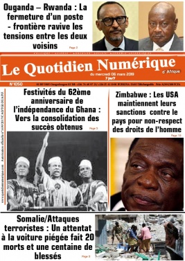 Quotidien Numérique d'Afrique N°1050 du 06 mars 2019 à télécharger sur iPad