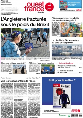 Ouest-France N°20190925 du 25 septembre 2019 à télécharger sur iPad
