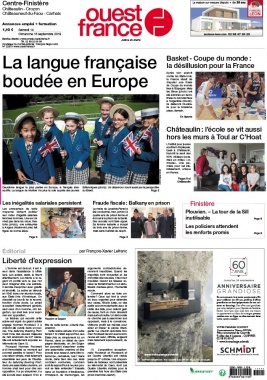 Ouest-France N°20190914 du 14 septembre 2019 à télécharger sur iPad
