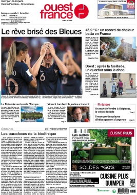 Ouest-France N°20190629 du 29 juin 2019 à télécharger sur iPad