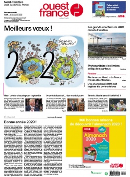 Ouest-France N°20200102 du 02 janvier 2020 à télécharger sur iPad