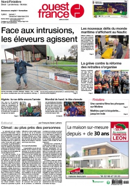 Ouest-France N°20191207 du 07 décembre 2019 à télécharger sur iPad