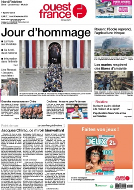 Ouest-France N°20190930 du 30 septembre 2019 à télécharger sur iPad