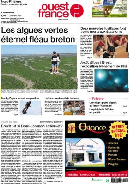 Ouest-France N°20190805 du 05 août 2019 à télécharger sur iPad