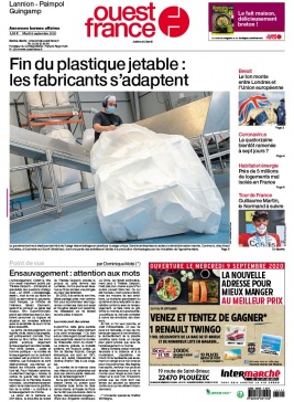 Ouest-France 08 septembre 2020 Ouest-France N°20200908 du 08 septembre 2020 à télécharger sur iPad