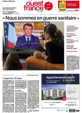 Ouest-France N°20200317 du 17 mars 2020 à télécharger sur iPad