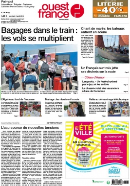 Ouest-France N°20190802 du 02 août 2019 à télécharger sur iPad