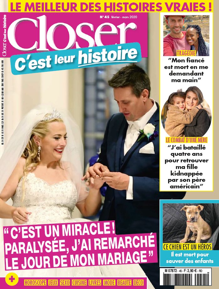 Closer C'est leur Histoire 14 février 2020 Closer C'est leur Histoire du 14 février 2020