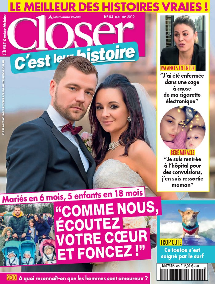 Closer C'est leur Histoire 17 mai 2019 Closer C'est leur Histoire N°42 du 17 mai 2019 à télécharger sur iPad