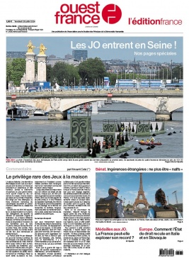 Lisez Ouest-France édition France du 26 juillet 2024 sur ePresse.fr