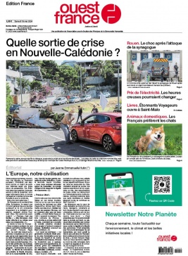 Lisez Ouest-France édition France du 18 mai 2024 sur ePresse.fr