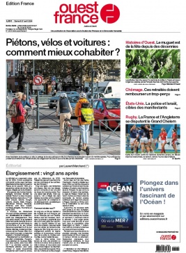 Lisez Ouest-France édition France du 27 avril 2024 sur ePresse.fr