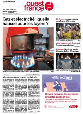 Ouest-France édition France 28 janvier 2023