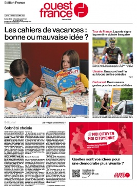 Ouest-France édition France N°20220723 du 23 juillet 2022 à télécharger sur iPad