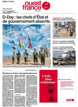 Ouest-France édition France N°20220607 du 07 juin 2022 à télécharger sur iPad