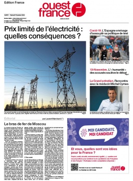 Ouest-France édition France N°20220115 du 15 janvier 2022 à télécharger sur iPad