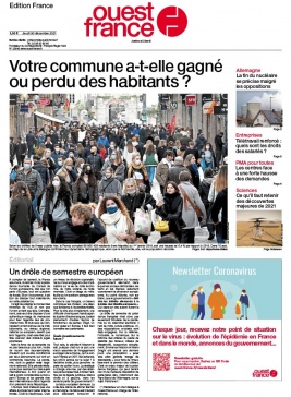 Ouest-France édition France N°20211230 du 30 décembre 2021 à télécharger sur iPad