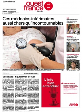 Ouest-France édition France N°20211023 du 23 octobre 2021 à télécharger sur iPad