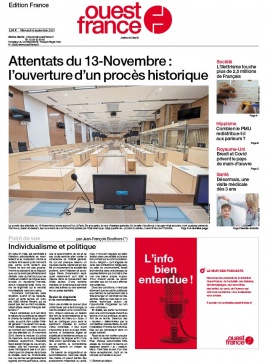 Ouest-France édition France N°20210908 du 08 septembre 2021 à télécharger sur iPad