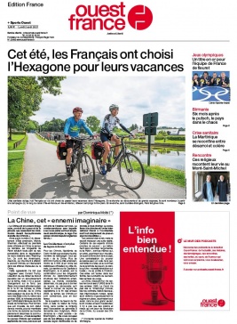 Ouest-France édition France N°20210802 du 02 août 2021 à télécharger sur iPad