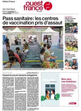 Ouest-France édition France N°20210716 du 16 juillet 2021 à télécharger sur iPad