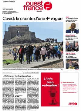 Ouest-France édition France N°20210708 du 08 juillet 2021 à télécharger sur iPad