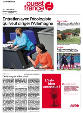 Ouest-France édition France N°20210703 du 03 juillet 2021 à télécharger sur iPad