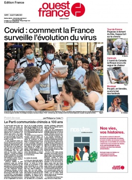 Ouest-France édition France N°20210701 du 01 juillet 2021 à télécharger sur iPad