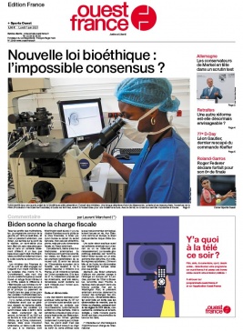 Ouest-France édition France N°20210607 du 07 juin 2021 à télécharger sur iPad