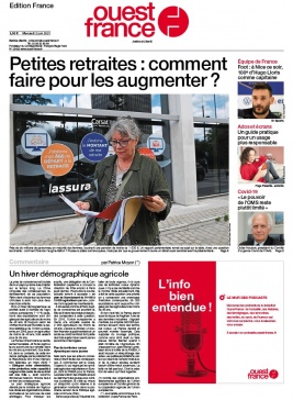 Ouest-France édition France N°20210602 du 02 juin 2021 à télécharger sur iPad