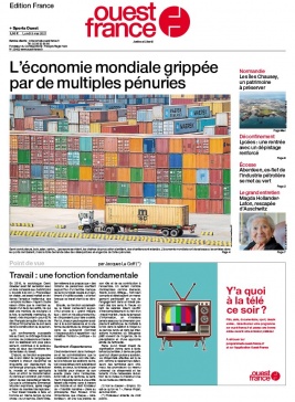 Ouest-France édition France N°20210503 du 03 mai 2021 à télécharger sur iPad