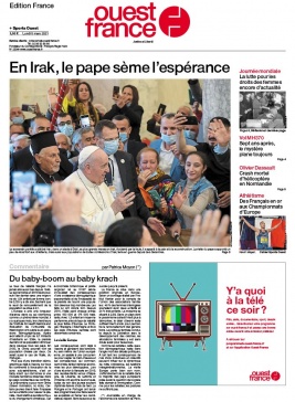 Ouest-France édition France N°20210308 du 08 mars 2021 à télécharger sur iPad