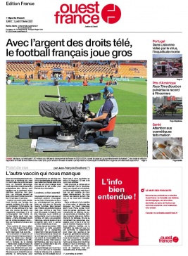 Ouest-France édition France N°20210201 du 01 février 2021 à télécharger sur iPad