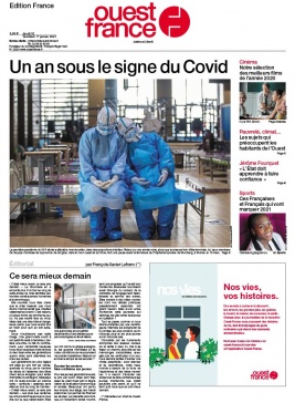Ouest-France édition France N°20201231 du 31 décembre 2020 à télécharger sur iPad