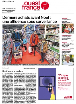 Ouest-France édition France N°20201219 du 19 décembre 2020 à télécharger sur iPad