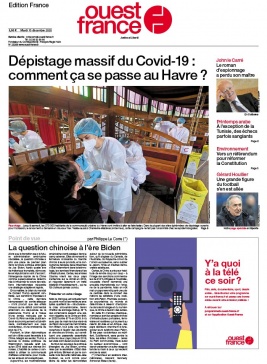 Ouest-France édition France N°20201215 du 15 décembre 2020 à télécharger sur iPad