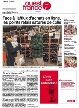 Ouest-France édition France N°20201205 du 05 décembre 2020 à télécharger sur iPad