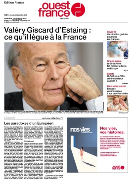 Ouest-France édition France N°20201204 du 04 décembre 2020 à télécharger sur iPad