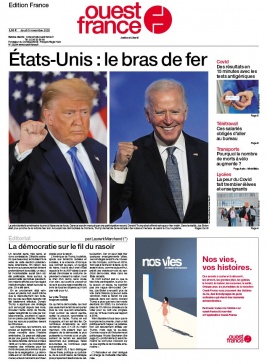Ouest-France édition France N°20201105 du 05 novembre 2020 à télécharger sur iPad
