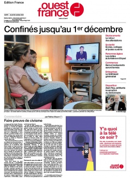 Ouest-France édition France N°20201029 du 29 octobre 2020 à télécharger sur iPad