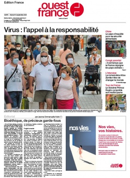 Ouest-France édition France N°20200912 du 12 septembre 2020 à télécharger sur iPad
