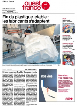 Ouest-France édition France N°20200908 du 08 septembre 2020 à télécharger sur iPad