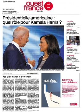 Ouest-France édition France N°20200813 du 13 août 2020 à télécharger sur iPad