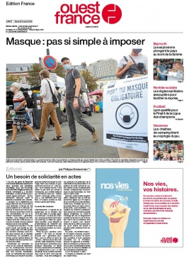 Ouest-France édition France N°20200808 du 08 août 2020 à télécharger sur iPad