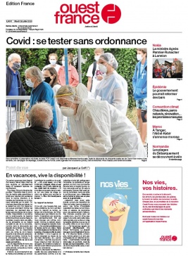 Ouest-France édition France N°20200728 du 28 juillet 2020 à télécharger sur iPad