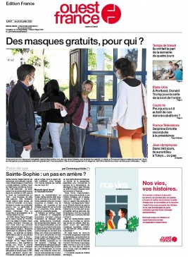 Ouest-France édition France N°20200723 du 23 juillet 2020 à télécharger sur iPad
