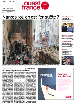 Ouest-France édition France N°20200720 du 20 juillet 2020 à télécharger sur iPad