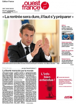 Ouest-France édition France N°20200703 du 03 juillet 2020 à télécharger sur iPad