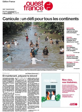 Ouest-France édition France N°20200530 du 30 mai 2020 à télécharger sur iPad